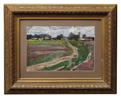 «Переславль-Залесский» — Фролов Ю. П., холст, масло, 1963 г., 22×25 см