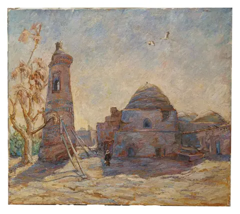 «К родному гнезду» — Исаев Ю. В., холст, масло, 2000–2001, 79×90 см