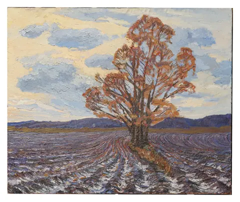 «Октябрь» — Исаев Ю. В., холст, масло, 1977–78, 73×90 см