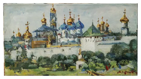 «Лавра» — Меринов А. И., холст, масло, 1997 г., 50×95 см