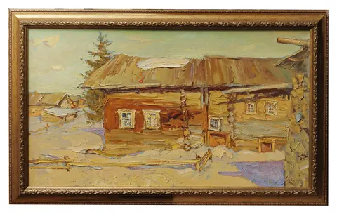 «Приметы весны» — Пентюх В., холст, масло, 2002 г., 40×70 см