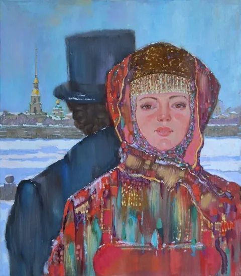 «Девичьи лица ярче роз…» — Саможенов В. Ф.
