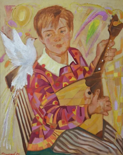 «Мелодия» — Саможенов В. Ф., холст, масло, 2004 г., 80×65 см