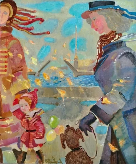 «Осень» — Саможенов В. Ф., холст, масло, 2004 г., 60×70 см