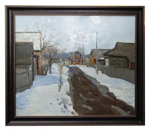 «Пробуждение» — Сергеев Н. С., холст, масло, 1966 г., 60×70 см