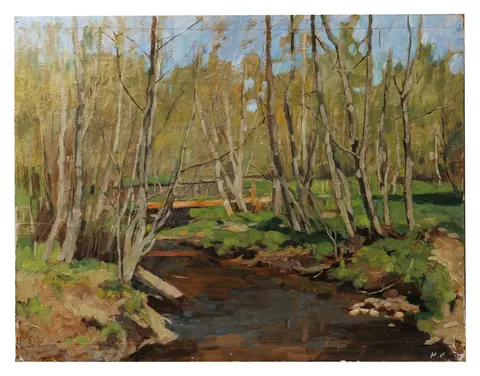 «Весна идёт» — Сергеев Н. С., холст, масло, 1972 г., 45×55 см