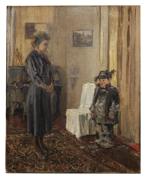 «Хорошо погулял» — Жарков Б., холст, масло, 1952 г., 80×65 см