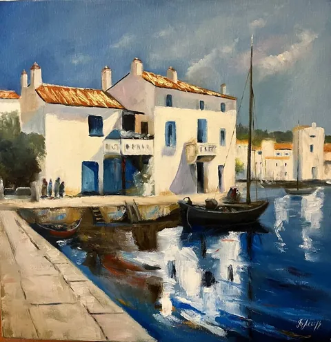 «Греция» — масло, холст 50×50