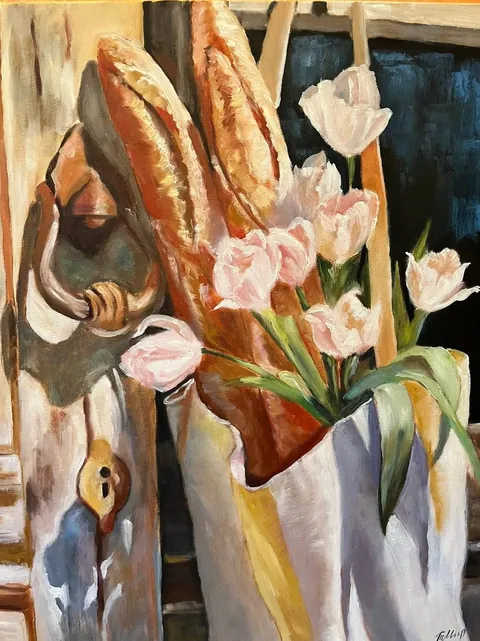 «Французский завтрак» — Масло, холст 40×50